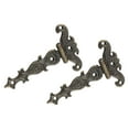 thumbnail image 4 of veasfak 4 Pcs Charnières de Porte Rétro, Décoratives avec Vis Charnières de Fesses Matériel Armoire Bronze, 4 of 9