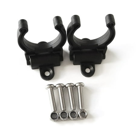 2pcs black kayak canoe paddle holder mount plastic clips
