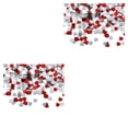 thumbnail image 1 of bedienty Paper Scraps Plastic Material Color Retention Confetti Scramble Assortment Shape Resistant for Valentine's Day red silver10mm 2Set, 1 of 6