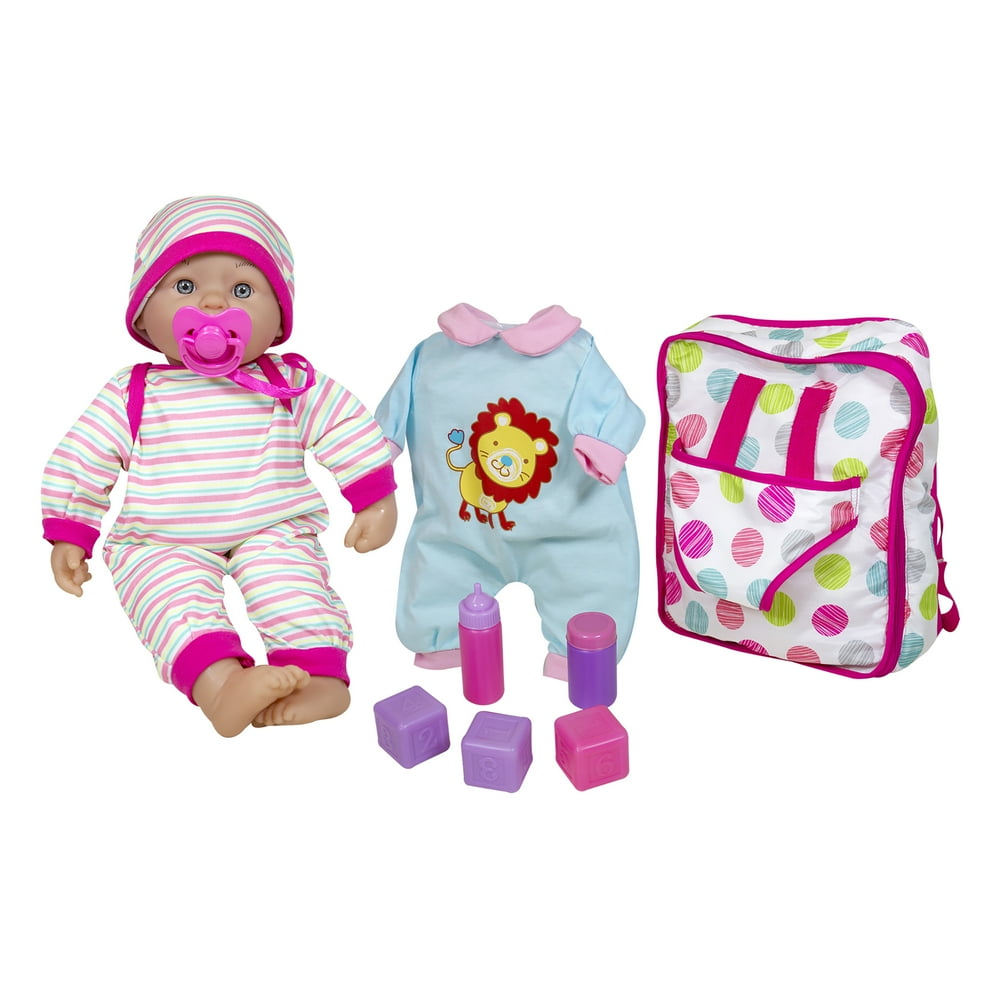 Lissi 14" Baby Doll with Backpack and Accessories