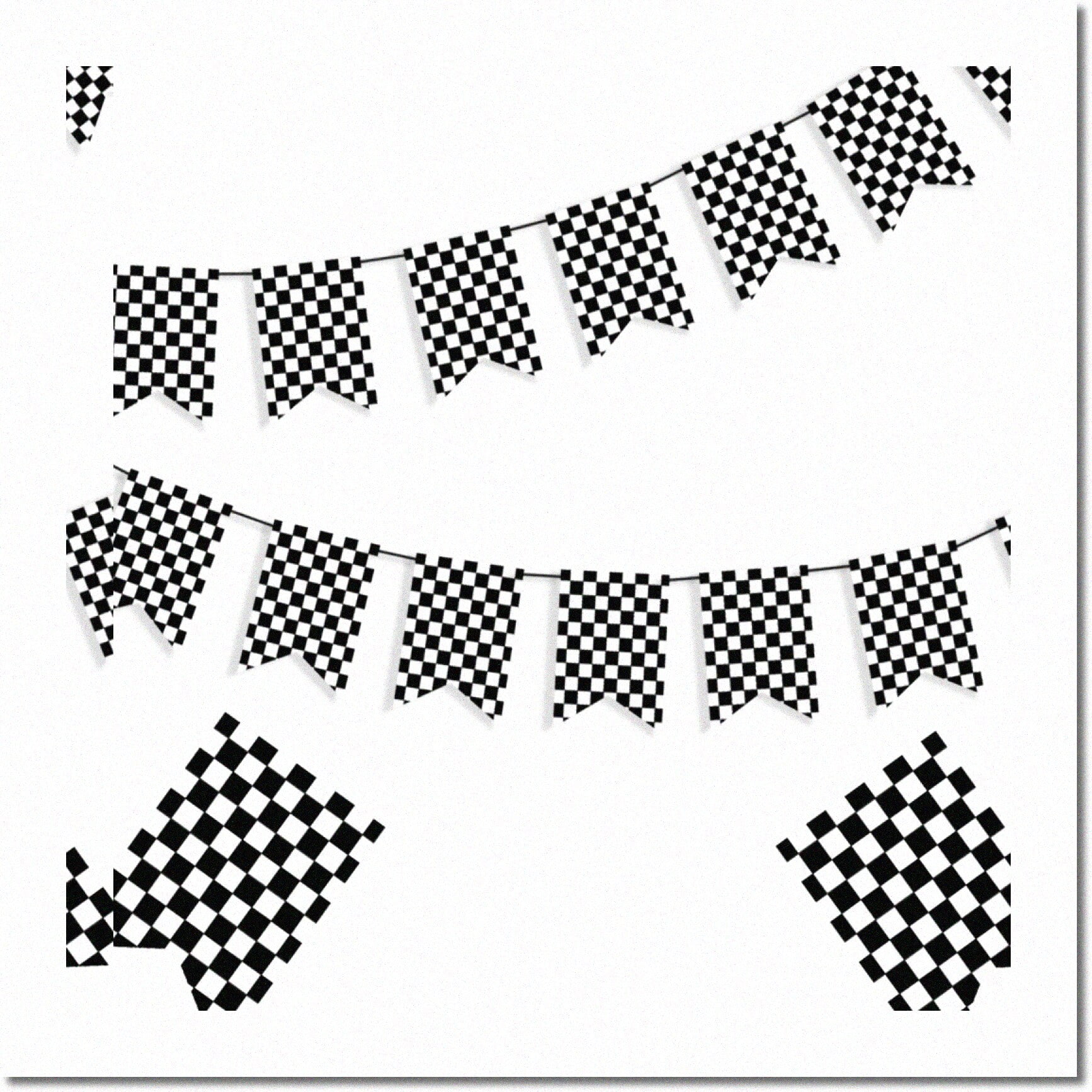 Lot De 40 Fanions Bleu Marine Avec Inscription « Happy 18th