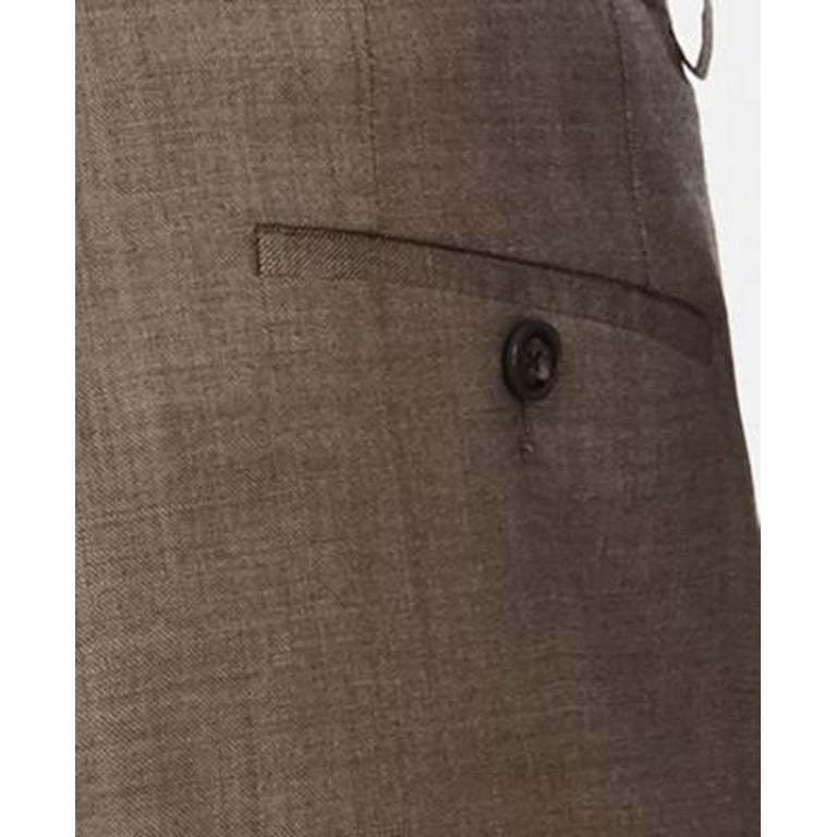 MICHAEL KORS Mens Brown Classic Fit Stretch Suit 38R 