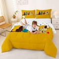 thumbnail image 3 of Homewish Retro Cartoon Dog Full Size Comforter Sets,Yellow Bedding Comforter Set,Polkadot Reversible,3pcs,1 Comforter and 2 Pillowcases, 3 of 7