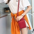 thumbnail image 4 of Mistaha Women Mini Crossbody Bag with Adjustable Strap Solid Pattern Zip Handbags Multipurpose Mini Shoulder Bag Waterproof Purse Pouch Bag, 4 of 8