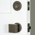 thumbnail image 2 of Viaggio Cloqad_Combo_238 Circolo Solid Brass Single Cylinder Keyed Entry Door Knob Set And, 2 of 7