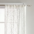 thumbnail image 4 of CHF Industries Lyric Antique White Sheer Ogee Print Curtain Panel White 50 x 95, Adult, 4 of 5