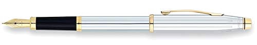 Cross Century® II Medalist® Polished Chrome with 23KT Gold-Plated Appointments and 23KT Gold-Plated Fine Nib Fountain Pen