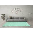 thumbnail image 3 of Ahgly Company Indoor Rectangle Solid Light Blue Modern Area Rugs, 6' x 9', 3 of 4