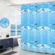 thumbnail image 1 of shower curtain waterproof and mildew-proof shower curtain dolphin single curtain 80 width * 180 height [send hanging ring], 1 of 1
