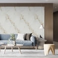 thumbnail image 3 of Dundee Deco Peel and Stick Faux Marble Wallpaper Roll, 24" x 9', White, Grey Gold Veins, 3 of 8