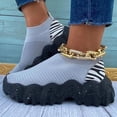 thumbnail image 1 of Zapatos de mujer Moda Estampado de leopardo Colorblock Detalle de punto Gráfico Calcetín Zapatos Suela gruesa Zapatillas de deporte de punto volador Wmkox8yii shalkjhdk2241, 1 of 1