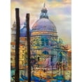 thumbnail image 2 of Gavidia, Pedro 25x32 Black Ornate Wood Framed with Double Matting Museum Art Print Titled - Venice Italy The Salute Church of Saint Mary of Good Health, 2 of 4