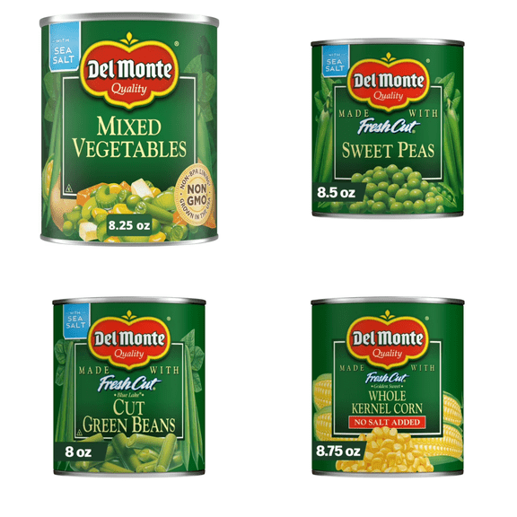 Del Monte Canned Veggie Selection 8.5 oz, 8 Pack