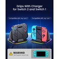 thumbnail image 4 of EUROA Switch 2 Joy-Con Charging Grip, Dual Charging Controller Grip Compatible with Switch 1/Switch 2, 4 of 9