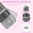 thumbnail image 4 of 4 in 1 Travel Dispenser Bottle, Refillable Leak Proof Travel Toiletry Container with Vacuum Silicone Suction Cup for Smooth Wall for Shampoo Conditioner Body Wash Lotion, 4 of 10