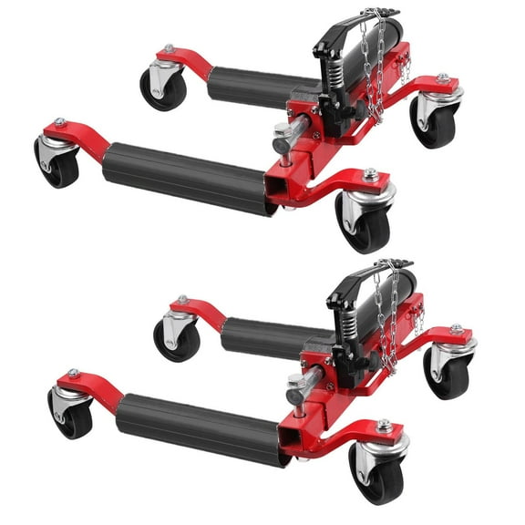 Luku Car Wheel Dolly Set of 2 with Hydraulic Tire Jack,1500 LBS Car Skates Vehicle Positioning Hydraulic Tire Jack for Vehicle Positioning for Truck Rv Trailer