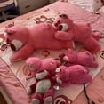 thumbnail image 2 of MINISO Toy Story Lotso Cute Bear Strawberry Sofa Plush Pillow Stuffed Toys Children Girls Friends Festivals Birthday Gift 50cm, 2 of 5