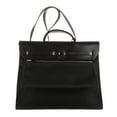 thumbnail image 4 of Pre-Owned Hermès Black Herbag Zip 39 Shoulder Bag Toile H/Barenia Leather, 4 of 10