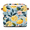 Multicolor 4, variant on CURLYOOT 13 x 13 Inch Cube Storage Bin, Lemon Fruit Fabric Storage Cube Baskets, Green Leaves Closet Shelves Foldable Bins with Leather Handles for Home Organizer