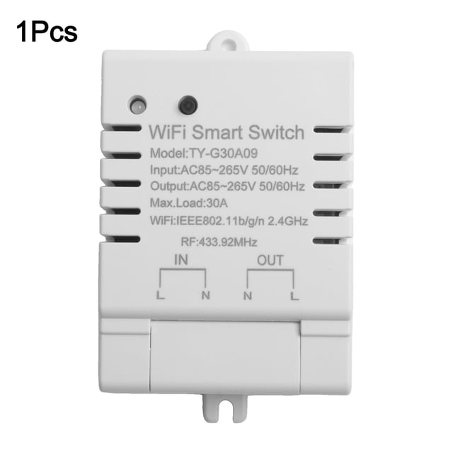 Télécommande d'App Commutateur Wi‐Fi Intelligent Fonction de Minuterie Commande Vocale Moniteur d'Alimentation