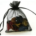 thumbnail image 4 of LoonWear Organza Gift Bags 100-Pack - 5x7" Black Drawstring Pouches, 4 of 4