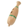 thumbnail image 3 of Fish Shaped Guiro Instrument, Non Break Stimulate Interest Durable Latin Percussion Musical Instrument Clear Sound Beech Wood with Rhythm Stick for Kindergarten, 3 of 7