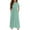 Z75Light Green, variant on Girl's Summer Short Sleeve Loose Dress Casual Crewneck Long Maxi Dresses for Kids with Pockets 4-14 Years White 140
