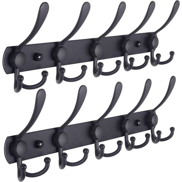 Wall Coat Hanger, Heavy Duty Coat Rack With Long Projected Arm, Ball Tips Protection, Suitable For Coats, Hats