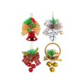thumbnail image 2 of Adorno de campana de Navidad para puerta, adorno colgante para árbol de Navidad, adorno de campana con nudo de lazo para árbol, como se muestra, como se muestra, 2 of 5