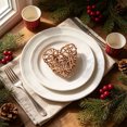 thumbnail image 5 of Handwoven Rattan Heart Ornament Set Natural Fiber Hanging Decor Pieces For Wall Indoor Tabletop Display Home Farmhouse Decoration, 5 of 6