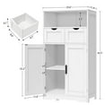 thumbnail image 5 of FANGSUM Bathroom Cabinet with 2 Drawers and Shelves, Bathroom Storage Cabinet, Accent Cabinet for Living Room, Bedroom, Bathroom, White, 5 of 8