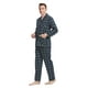 thumbnail image 3 of GLOBAL Conjuntos de Pijamas para Hombre, Ropa de Dormir de Franela 100% Algodón, Ropa de Dormir Superior E Inferior de Manga Larga, Cuadros Verdes M, 3 of 6