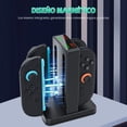 thumbnail image 4 of YUOY Cargador para Nintendo Switch 2 Joy-Con – Cargador de controladores Switch 4 en 1 con indicadores LED y alarma de zumbador, 4 of 6