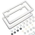 thumbnail image 1 of License Plate Frames Narrow Edges Obstruction-Free License Plate Holders Stainless Steel License Plate Mounting Kit, 1 of 9