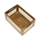 thumbnail image 2 of Cesta de madera tejida, caja de almacenamiento de madera, caja de almacenamiento con cajón, rústica decorativa S, 2 of 8