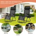 thumbnail image 7 of YRLLENSDAN Adjustable Zero Gravity Chairs with Cup Holder and Pillows Black, 7 of 7