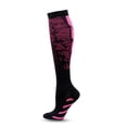 thumbnail image 1 of Bas de Compression pour Course Hommes Femmes Chaussettes de Sport Marathon Chaussettes de Randonnée 20-30mmHg Ajustement Vol Grossesse Varices Enflées QYS001-173-HotPink S-M, 1 of 6