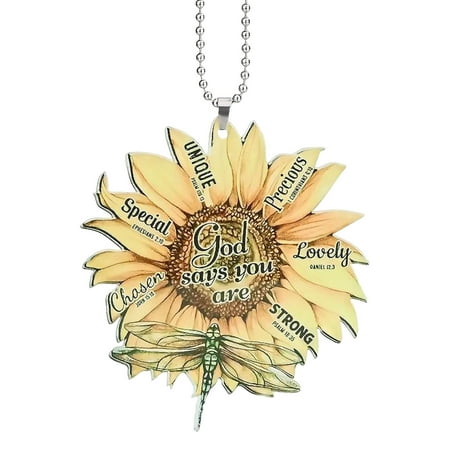 

NASIQXB Spring Hanging Sunflower Pattern Car Hanging Home Window Wall Decoration Supplies Happy Birthday Chandelier Ornament Bling Rose Christmas Garland with Lights 16 Ft Stained Glass Rose