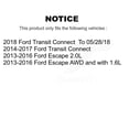 thumbnail image 2 of DS-One Front Rear Coated Drilled Slotted Disc Brake Rotors Kit for Car Ford Escape Transit Connect KD-100295, 2 of 11
