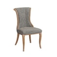 thumbnail image 3 of Linon Anthem Flared Back Dining Chairs, Set of 2, Dark Natural Brown Finish with Charcoal Fabric, 3 of 7
