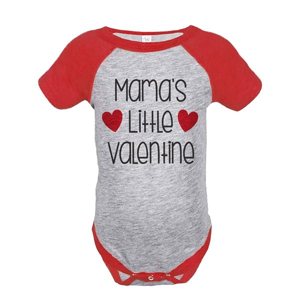 Custom Party Shop Girl S Mama S Little Valentine S Day Red Onepiece 18 Months Walmart Com Walmart Com