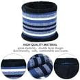 thumbnail image 5 of FZ FANTASTIC ZONE Kids Winter Knit Warm Pompom Beanie Hat Cap Neck Scarf Gloves Set for Boys Girls,Blue, 5 of 7