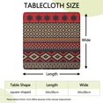 thumbnail image 2 of Stretch Fit Square Table Cover 34x34 Inch, Bohemian Floral Design with Elastic Hem for Card Tables and Outdoor Use, 2 of 6