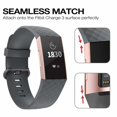 thumbnail image 3 of adepoy Compatible with Fitbit Charge 3 Bands for Women Men Large Small, Adjustable Replacement Wristbands for Fitbit Charge 3 and Fitbit Charge 3 SE, 3 Pack, 3 of 7