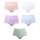 thumbnail image 1 of piezas de ropa interior de cintura alta para mujer, bragas para mujer (L) 5 colores, bragas de mujer de color sólido, 1 of 5