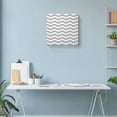 thumbnail image 6 of Canvas Print Wall Art Oil Paintings Minimalist Art Gray White Stripe Picture Prints Artwork for Living Room Kitchen Bathroom Bedroom,Stretched and Framed Ready to Hang,Abstract Wave Water Ripple, 6 of 9
