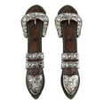 thumbnail image 4 of Set Of 2 Western Faux Tooled Leather Bling Belt Buckle Drawer Cabinet Bar Pulls, 4 of 5