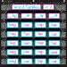 thumbnail image 3 of Tableau Chalkboard Brights 7 Poches (28 Pouces X 28 Pouces), 3 of 9