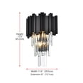 thumbnail image 2 of Elegant Lighting 3400W12C Willow 3 Light 18" Tall Wall Sconce - Chrome, 2 of 7