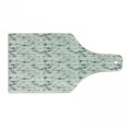 thumbnail image 1 of Airplane Cutting Board, Old Fashioned Transportation Hand Drawn Style Vintage Pattern, Decorative Tempered Glass Cutting and Serving Board, Wine Bottle Shape, Olive Green Tan, by Ambesonne, 1 of 1